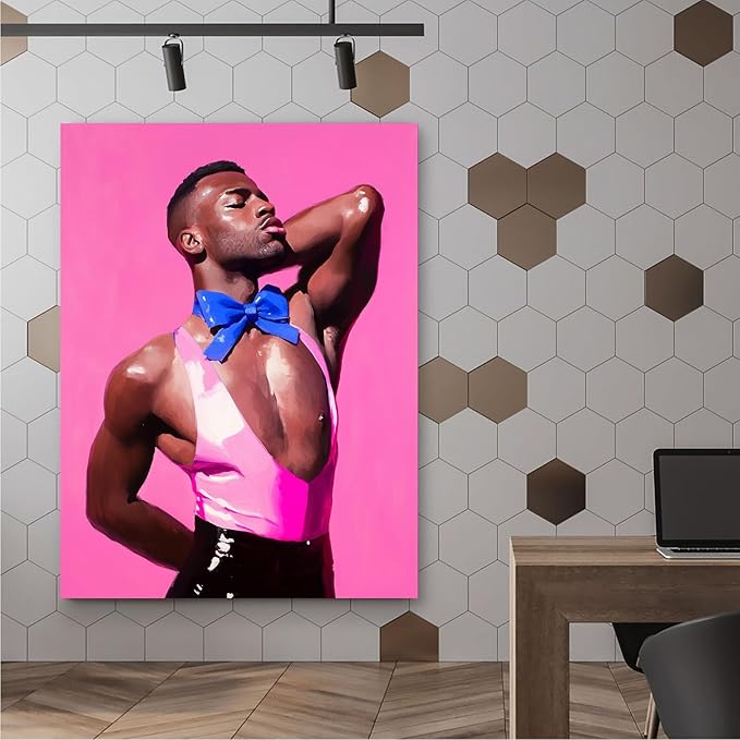 Masculine Gift Wall Art,Vintage Fashion Canvas Print,Elegant Home Gallery Decor,Stylish Display,16x24inch Framed Ready to Hang