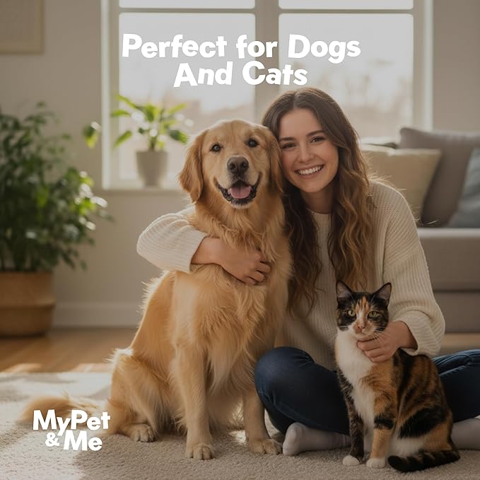 My Pet & Me Dog & Cat Finger Toothbrush Wipes – 50 Ct | Disposable Dental Wipes for Pets | Gentle, No-Rinse Oral Cleaning Gloves for Easy Teeth Care