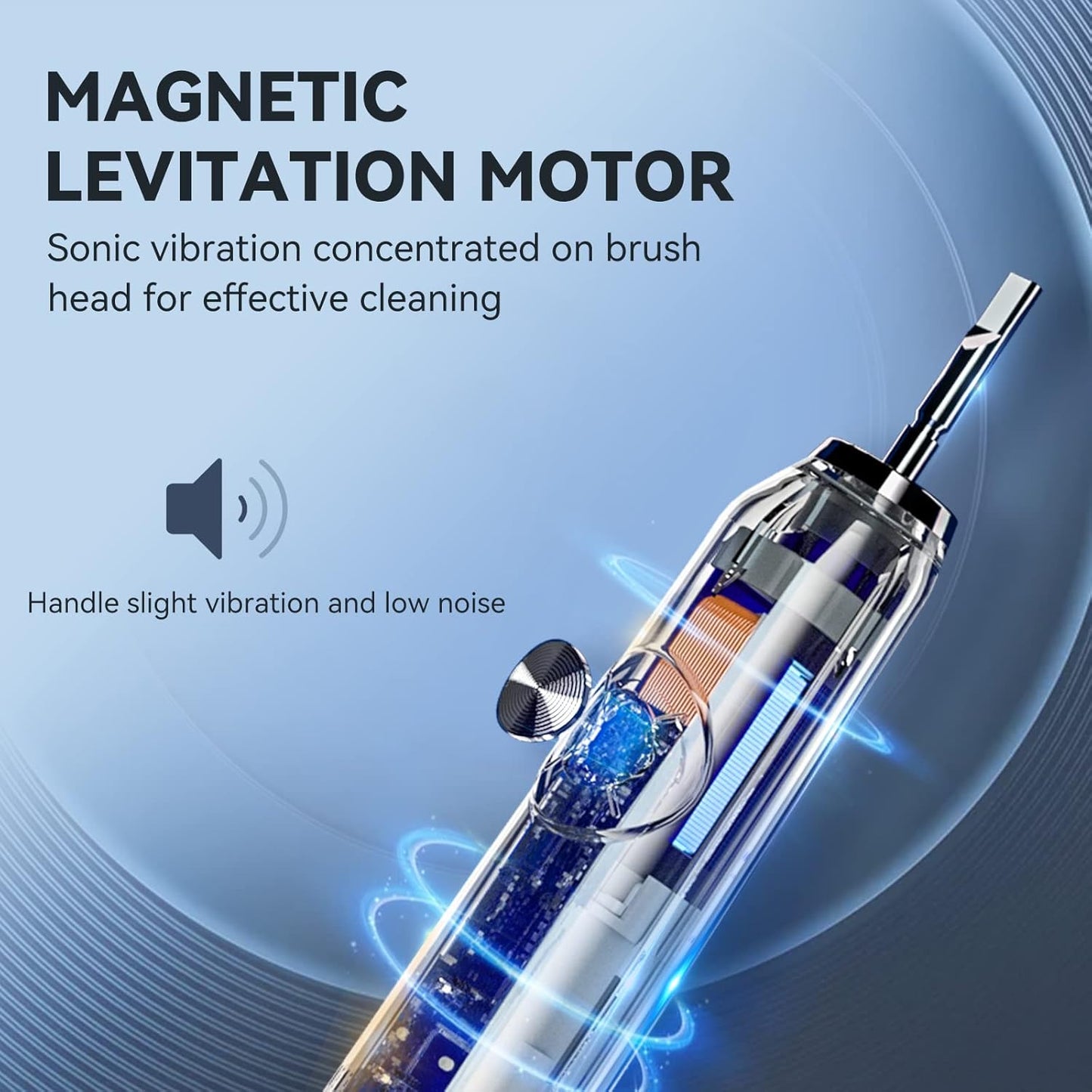 JTF Sonic Electric Toothbrush - with 6 Brush Heads and Travel Case, Power Toothbrushes Fast Charging for 60 Days Use, 5 Modes Adult Electronic Toothbrush, Green