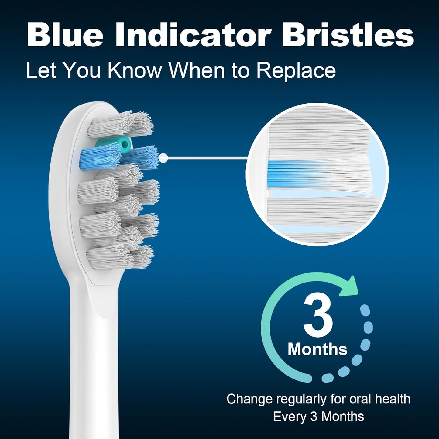 6 Pack Toothbrush Replacement Heads Compatible with WaterPik Sonic Fusion 2.0, FitMount Flossing Brush Head Fit for Water-Pic SF-01W SF-02W and 2.0 SF-03 SF-04