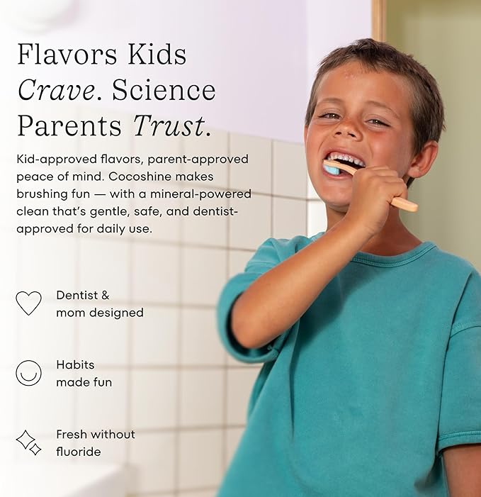 COCOLAB Cocoshine Whitening Toothpaste, Lychee Breeze Flavor, Dentist-Designed Oral Care with nHA, Non-Fluoride, Vegan, Recyclable Tube, Coconut-Oil Infused, 4 oz