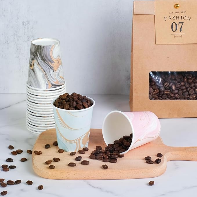 300 Pack 5 oz Paper Cups, Disposable Bathroom Cups, Colorful Mouthwash Cups, Small Disposable Paper Cups, Mini Cup for Party, Picnic, BBQ, Travel and Event