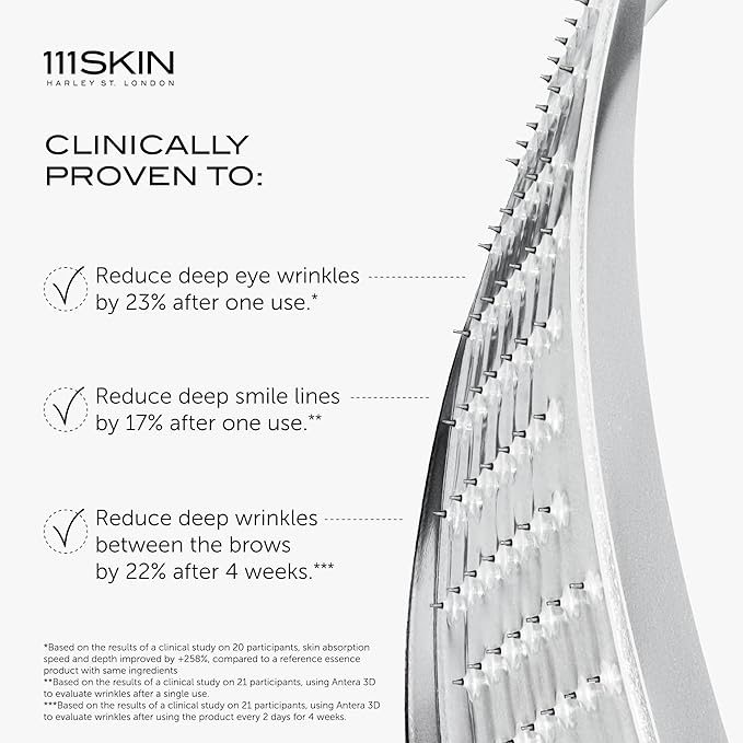 111SKIN Wrinkle Erasing Retinol Patches, Non-Invasive Forehead Wrinkle Patches for Under Eye & Smile Line Set with Vitamin C, Peptides & Microcone Technology, Suitable for All Skin Types, 3 x 1.23 oz