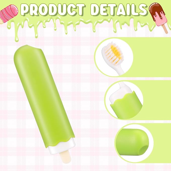 Patelai 4 Pieces Travel Toothbrush Set, Soft Bristle Mini Foldable Tooth Brush with Case, Individually Wrapped Small Portable Travel Size Toiletries Stuff for Camping (Vivid Color)