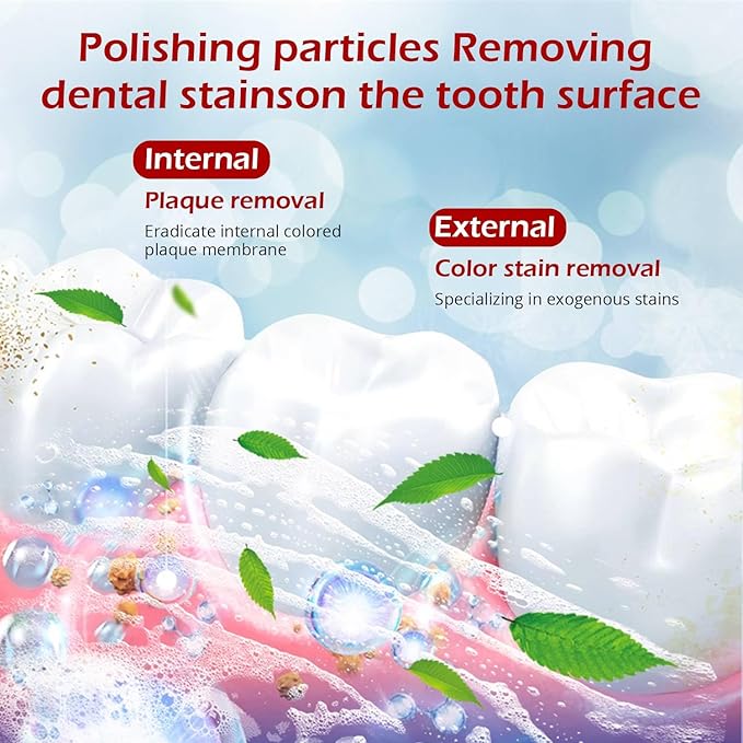 SP-6 Probiotics Whitening Toothpaste - Probiotics for Teeth Whitening and Gum Health - Enamel-Safe, Fluoride-Free, Double Mint Flavor,Fresh Breath (3PCS)