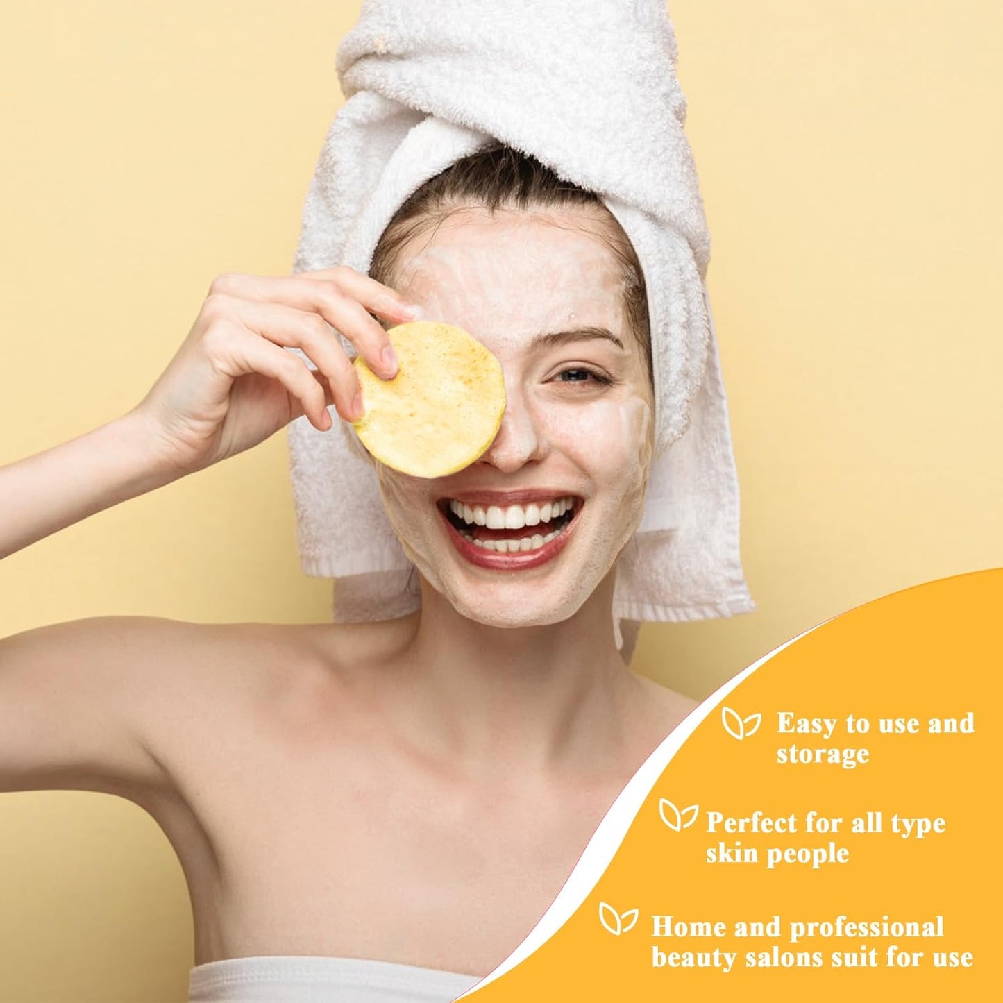 120 Pcs Facial Sponge Compressed, Luxiv Face Cleansing Sponge Estheticians Compressed Makeup Facial Sponge Round Wash Face Sponges for Women Compress Exfoliating Removal Sponge