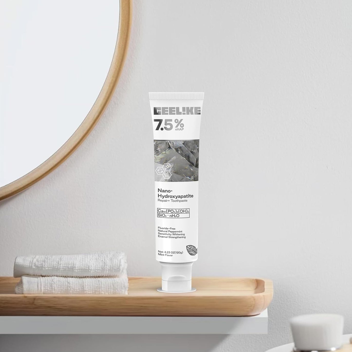 7.5% Hydroxyapatite Toothpaste – Strengthens Enamel, Protects Gums & Freshens Breath – Fluoride-Free, Ideal for Sensitive Teeth, 120g (1)