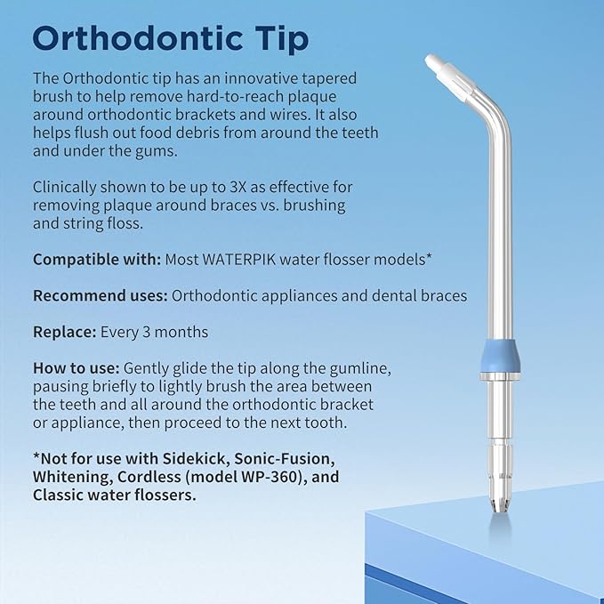 Replacement Heads for Waterpik, Replacement Picks for Water Pik Water Flosser (10 Tips)