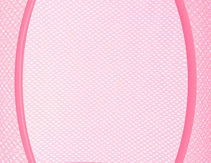 Libeder Mesh Hanging Storage Space Saver Bags Organizer,Foldable Storage Organizer 3 Compartments Toy Storage Basket for Kids Room Bathroom 2 Sets Pink