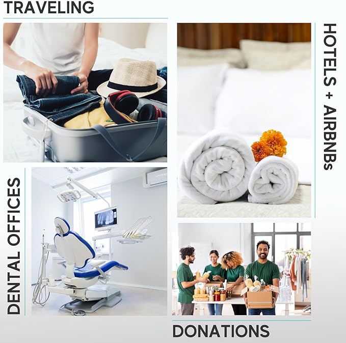 Bulk Toothbrushes Pack - 24 Individually Wrapped Toothbrushes Bulk for Travel, Hotels, AirBnB Guests, Relief Missions, and Donations - Bulk Disposable Toothbrush Pack Adults and Kids