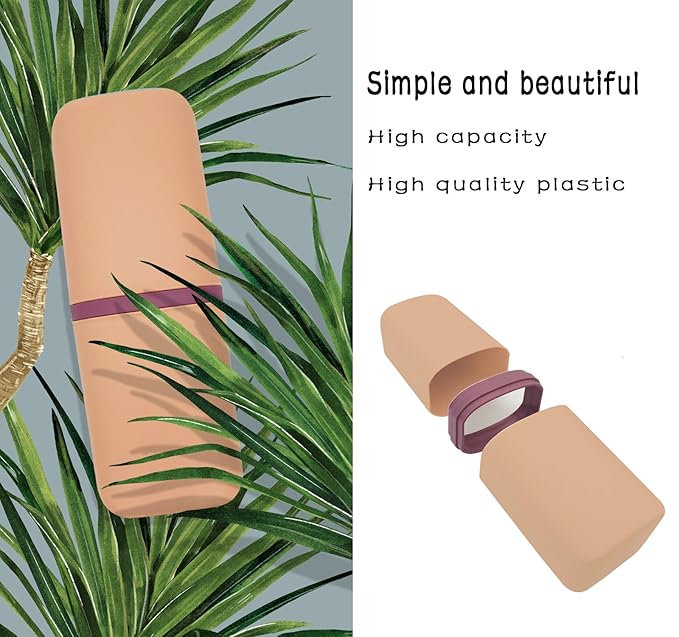 SietDESEO Travel Toothbrush Holder, Toothbrush Travel Case Portable Toothbrush Travel Container Travel Toothbrush & Toothpaste Holder for Camping School Business Trip Bathroom