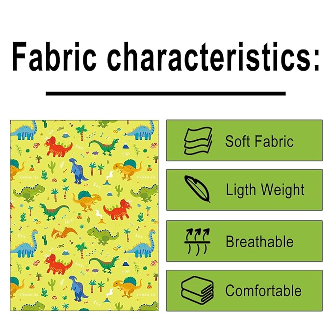 Kids Waterproof Salon Shampoo Capes - 39" 51" (Yellow Dinosaur)