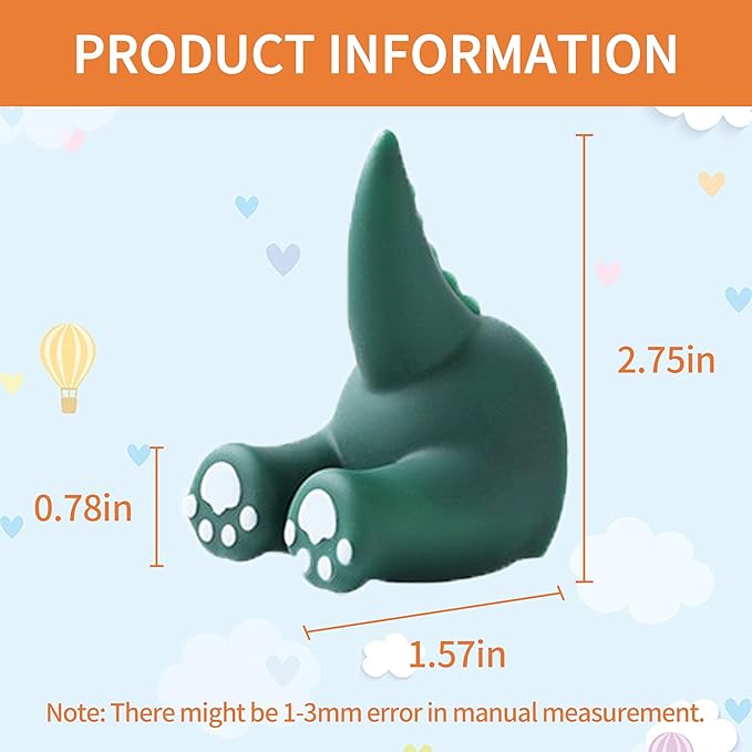 Kids Toothbrush Holder Multi-Purpose Animal Tail Hooks, Kitchen Bathroom Utility Hanger, Wall Mounted Cute Animal Tail Holder for Hanging Towel Key Hat -2 Pack