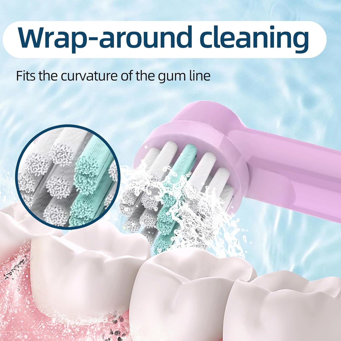 Kids Toothbrush Heads Compatible with Oral B - Electric Toothbrushes, Replacement Brush Heads with Protective Caps, 4/8/12/16 Pack (16)