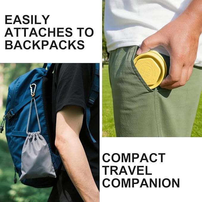 Collapsible Water Cup 6oz/180ml - Collapsible Cup - Silicone Collapsible TravelCup - Silicone Folding Camping Cup with Lids - Foldable Drinking Cup - for Travel, Camping, Hiking, Outdoor