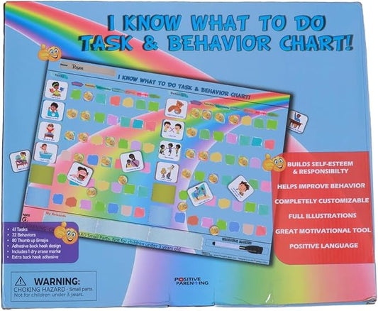Thought-Spot Reward Chart for Kids Chore and Behavior Chart 41 Task Pieces 32 Behavior Pieces and 80 Reward Pieces Chart for Kid's Behavior Responsibility Chart for Kids