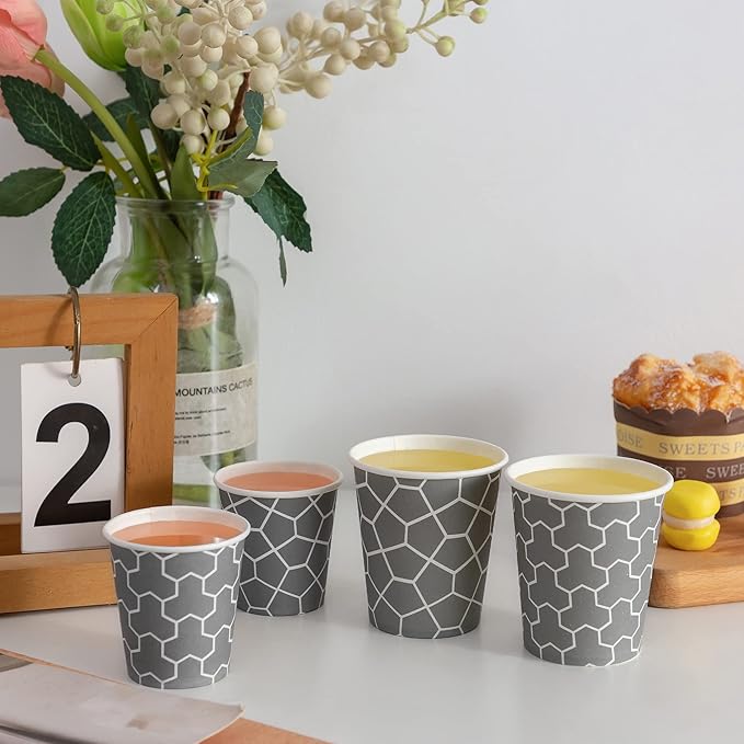 600 Pack 3 oz Paper Cups, Small Bathroom Cups Disposable Mouthwash Cups, Mini Paper Cups for Bathroom, Party, Picnic, Travel and Event