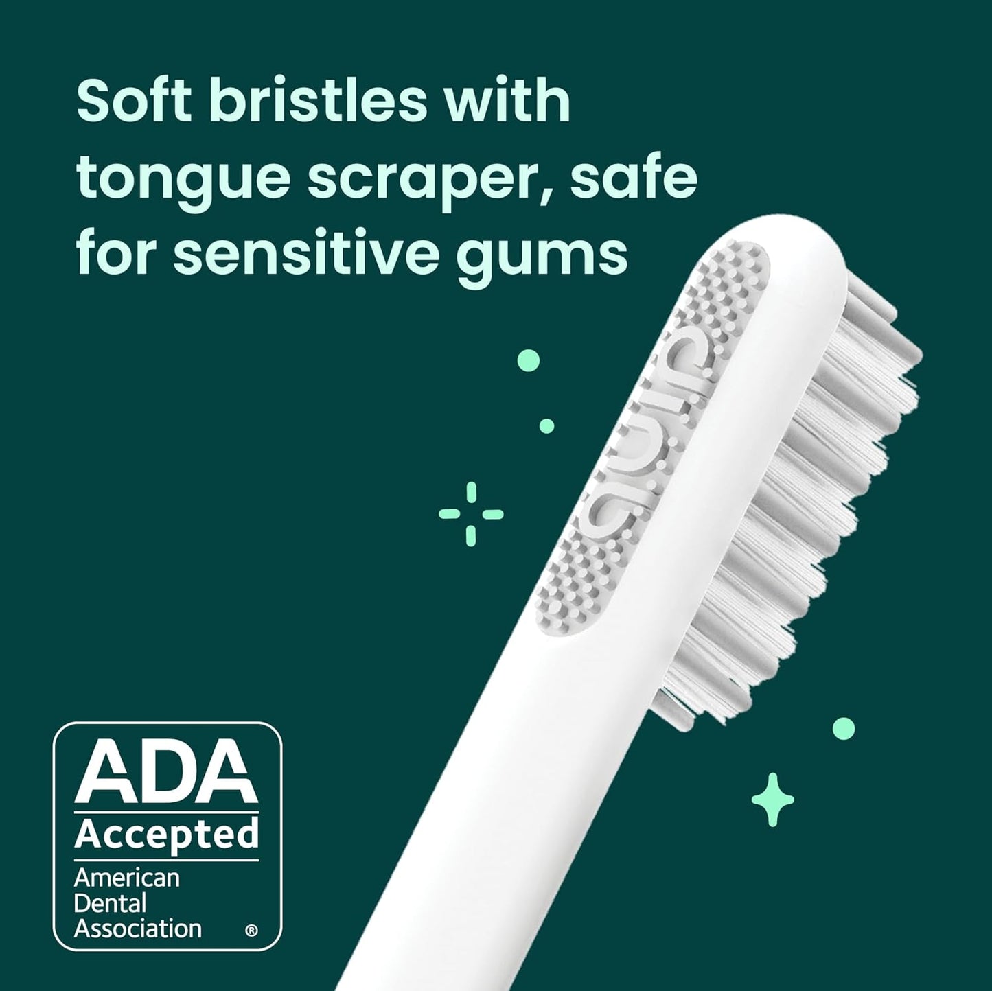 Quip Sonic Electric Toothbrush for Adults - Time Travel & Soft Bristles with Travel Case & Replacement Brush Head - 3 Month Battery Life, Plastic Handle - Magenta