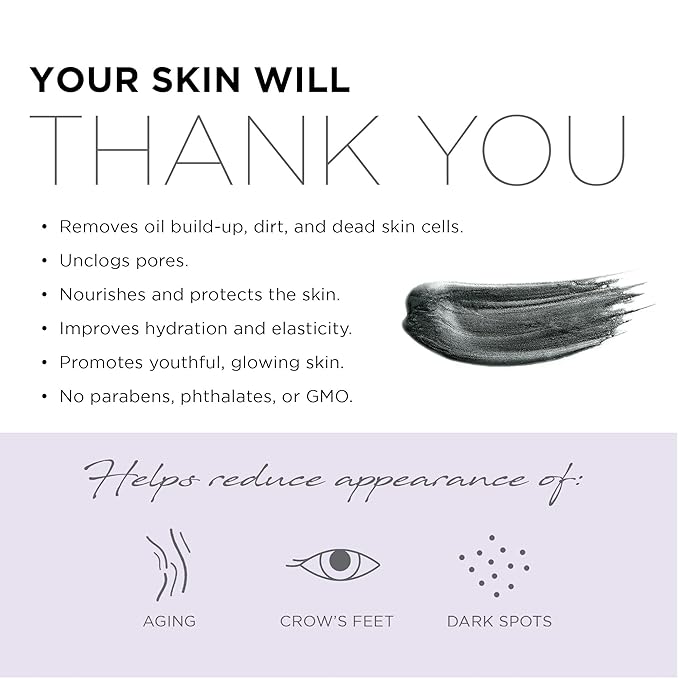 AZURE Charcoal & Pearl Sparkling Peel-Off Mask - Korean Skincare for Anti-Aging, Dirt & Oil Control with Hyaluronic Acid & Collagen - Moisturizing & Purifying Face Mask - 150 ml - Pack of 2