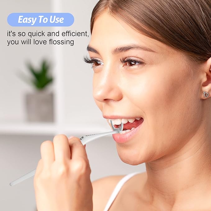 RAZOKO Disposable Snap-On Flosser Refill Heads 180 Count Fits for RAZOKO Dental Floss Handle