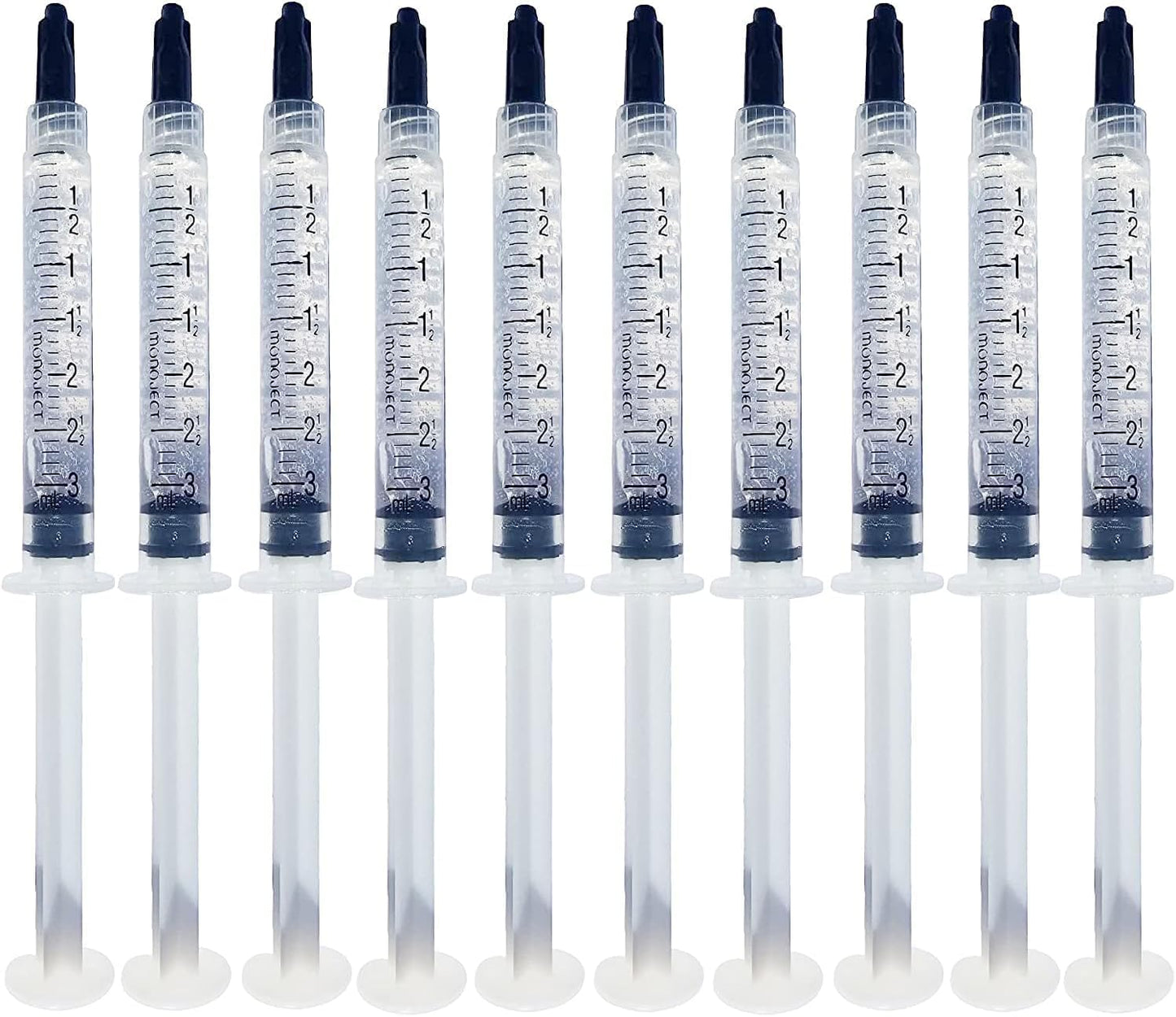 Bright White Smiles 22% Teeth Whitening Gel Refills 10 Pack Bleaching Gel, Whiten Your Teeth Without Sensitivity, Great for Sensitive Tooth Whitening, Carbamide Peroxide Teeth Whitening Gel (10X 3ML)