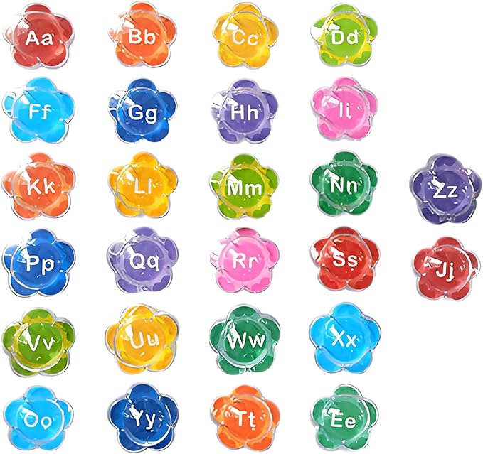 Bath Letters - 26 Pieces Floating Alphabet Set, Waterproof Educational Toys | Fun Learning Tools for Kids, Pool Beach and Bathtub Play, Early Education Entertainment Supplies, 5.5x5cm
