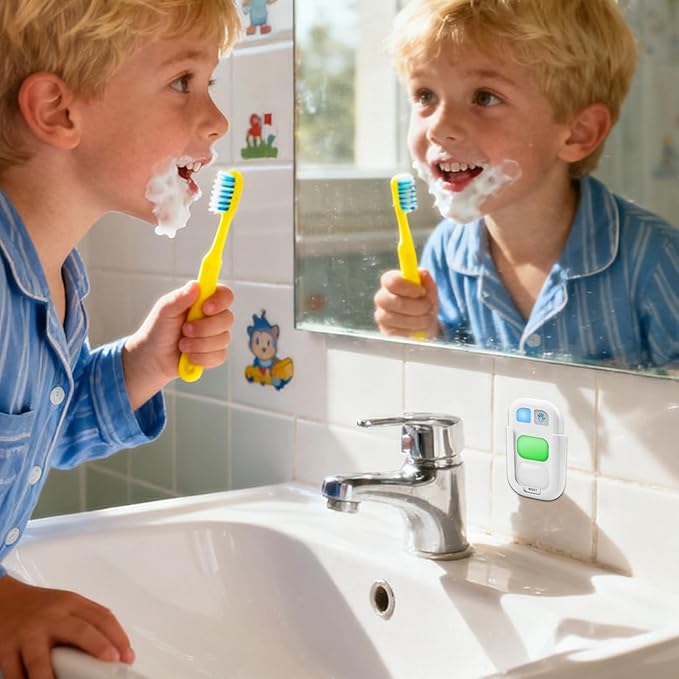 Brushing Timer for Kids – 20-Second Hand Wash Countdown, Bathroom Hygiene Training Accessory, Fun Timer for Teeth Brushing and Hand Washing, Suitable for Home, Apartment, School, Kitchen