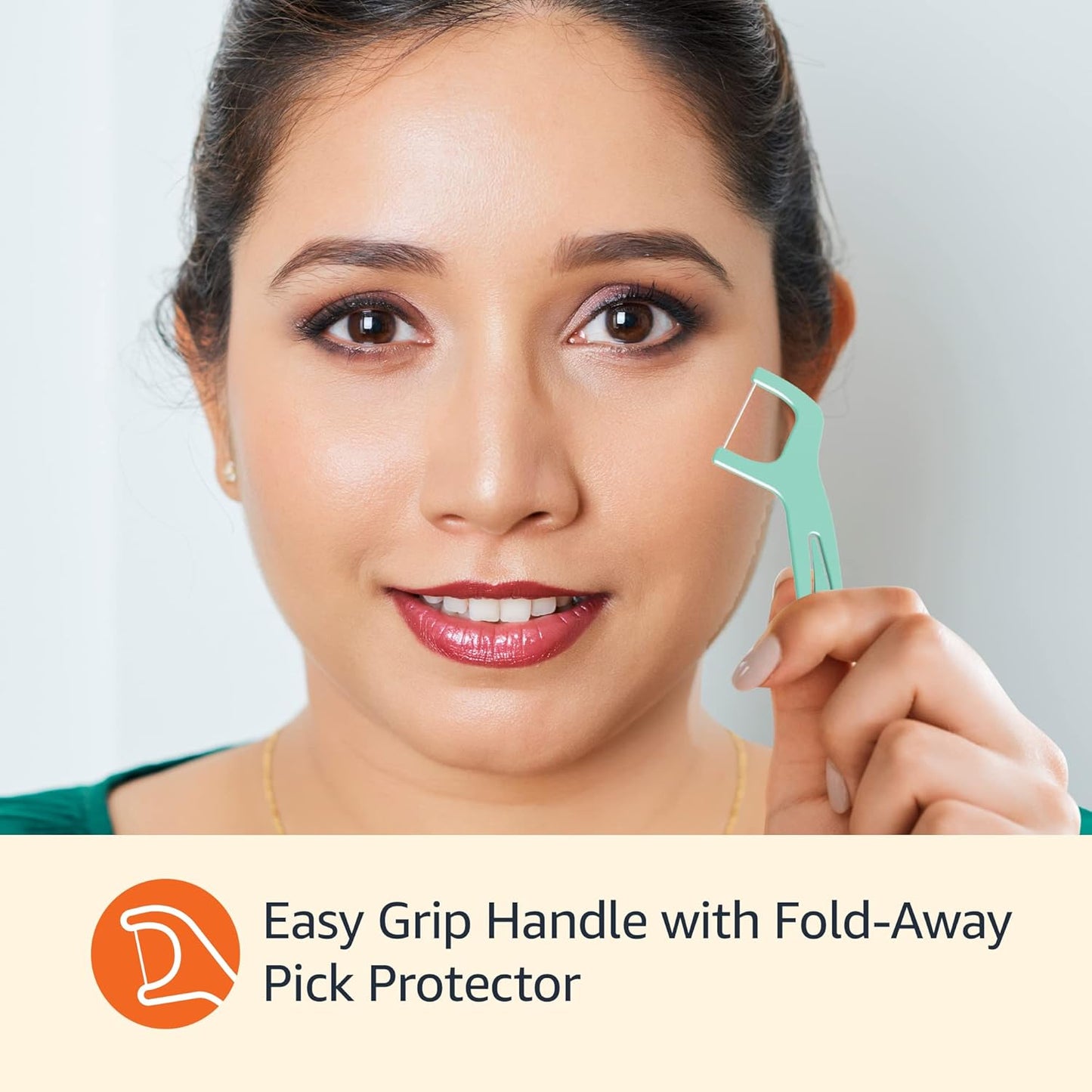 Amazon Basics Mint Dental Flosses, 540 Count (Pack of 72)