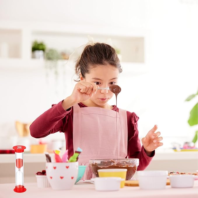 Sand Timer for Kids Set of 12 Small Colorful (Multi) Hour Glass Acrylic Covered Clock - 2 Pcs Each for 30Sec 1Min 2Min 3Min 5Min 10Min for Classroom, Home & Kids Room