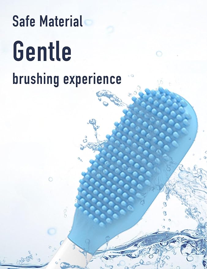 Tongue Scraper Heads Compatible with Philips Sonicare Click-On Handles – Gentle & Effective Tongue Cleaner, Fresh Breath, 3 Pack, Replacement Brush Heads (Black, one Size)