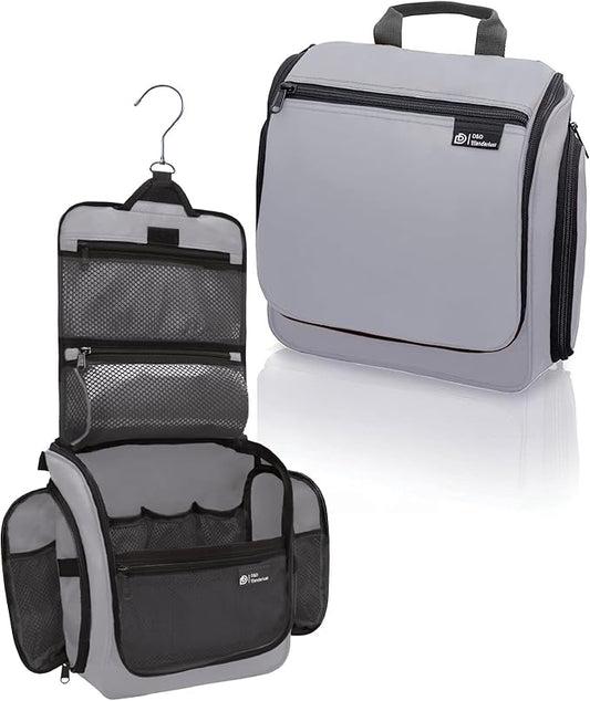 DD D&D Wanderlust D&D Hanging Travel Toiletry Bag for Men and Women – Cosmetics, Makeup and Toiletries Organizer Kit with 10 Compartments