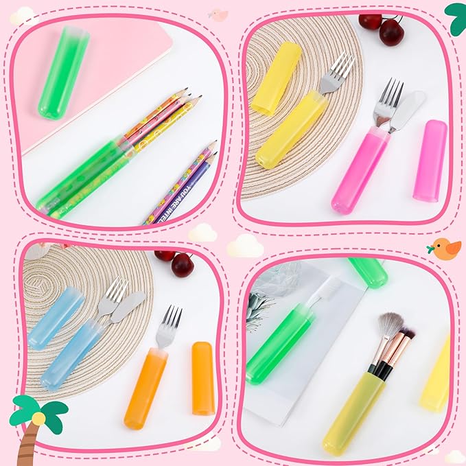21 PCS Toothbrush Case, 7 Colors Plastic Toothbrush Storage Cases, Multiple Color Travel Toothbrushes Holder, Dust-Proof Portable Toothbrushes Travel Containers for Business Trip Home Camping