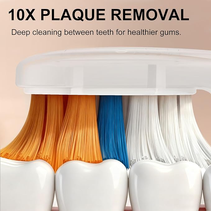 Replacement Toothbrush Heads for Philips Sonicare Toothbrush Heads, Compatible with Philips Click-on Toothbrushes, Soft Dupont Bristles, Sensitive Gum Care, 8 Pack