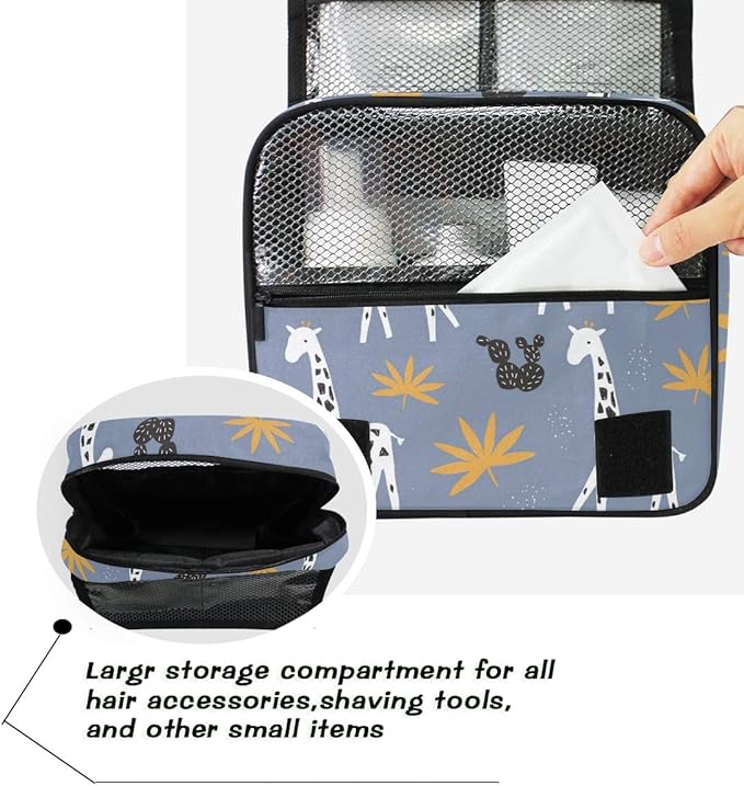 senya Hanging Travel Toiletry Bag Kit Makeup Case Cosmetics Organizer for Men Women