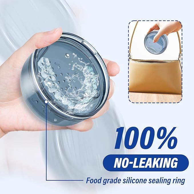 Denture Case Retainer Cleaning Case: 2 in 1 Retainer Case, No-Leak Denture Bath Box Cup, Complete Clean Care for Dentures, Clear Braces, Mouth Guard, Night Guard & Retainers