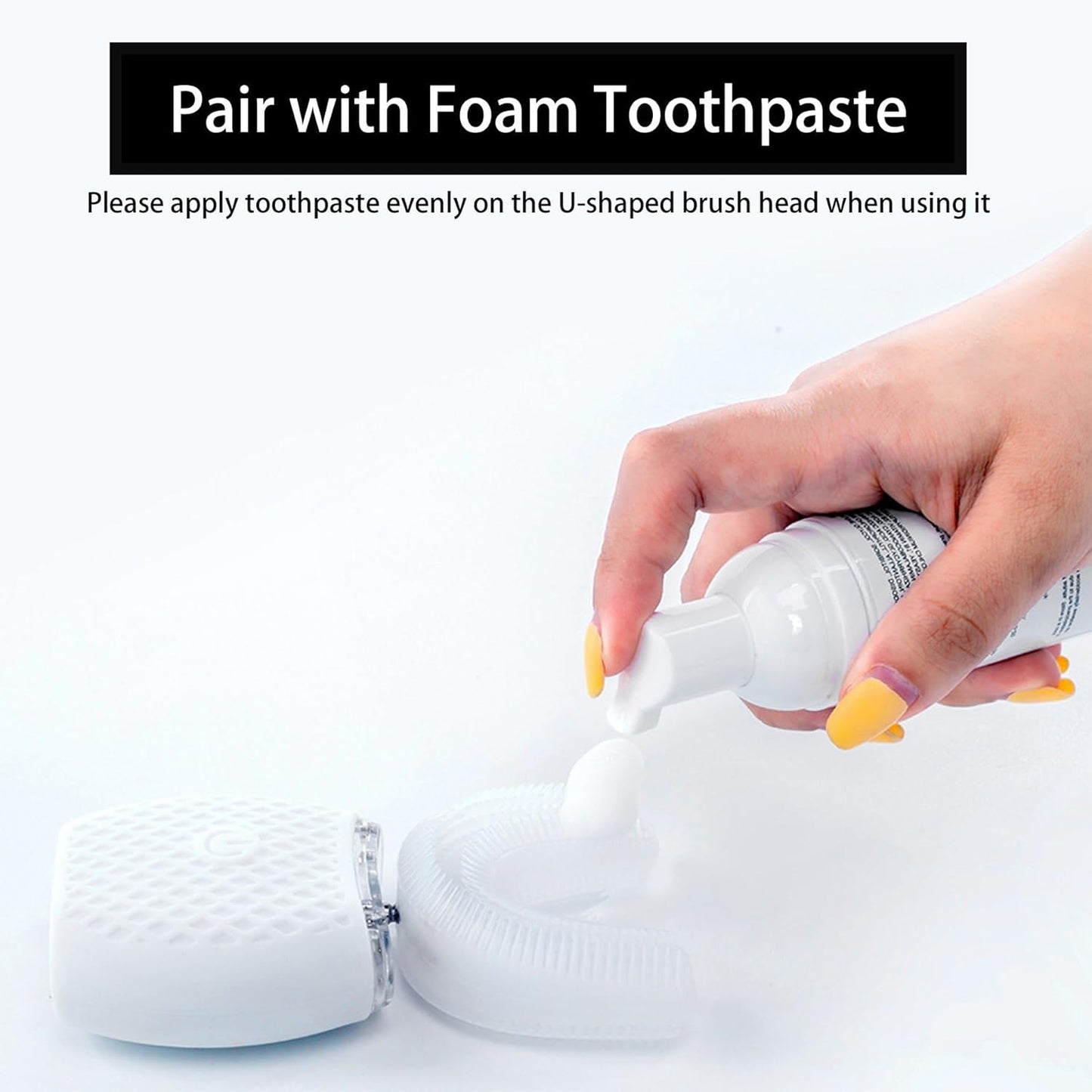 Automatic Toothbrush for Adults - Ultrasonic Electric Toothbrush with Soft Bristles Rechargeable Portable Waterproof Design 30s Timer, Wireless Charging Dual-Use for Travel & Home (White)