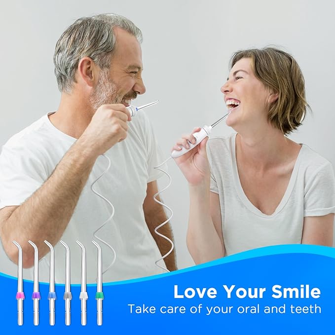 for Waterpik Replacement Heads, Replacement Tips for Waterpik Water Flosser, Suitable for Waterpik Accessories Replacement Tips, for JT-100E(6 Classic Jet Tips)