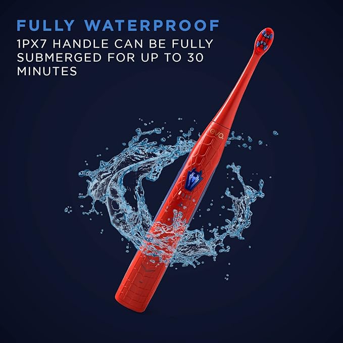 evo SPM-1 Rechargeable Sonic Toothbrush, Marvel Spider-Man, Marvel Comics, Marvel Gifts for Men, Mens Gift Set, Accessories Included - Standard Edition