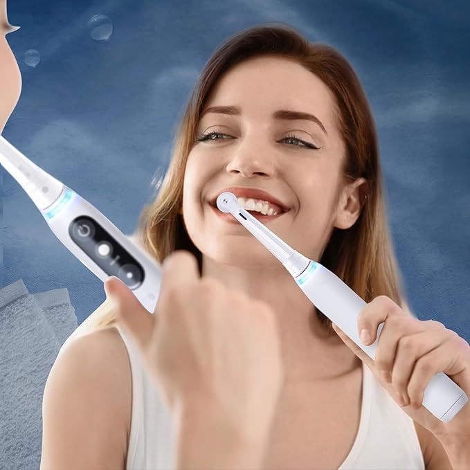 IO Replacement Heads Compatible with Oral b IO 2/3/4/5/6/7/8/9/10 Series Electric Toothbrush, Brush Heads Refills Compatible with Oral B IO for Teeth Clean (6 White)