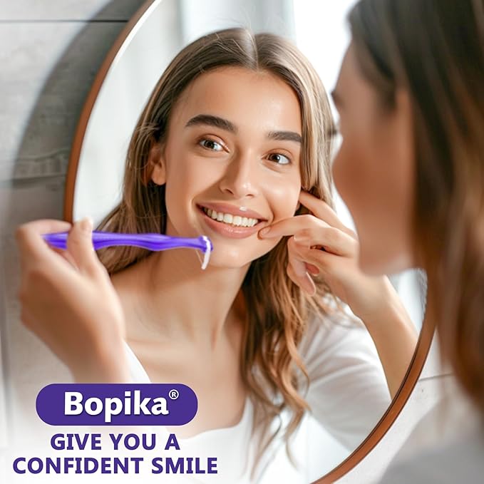 Bopika Dental Floss, Extra Strength Floss with 1 Dental Floss Handle and 120 flosser Refill Heads