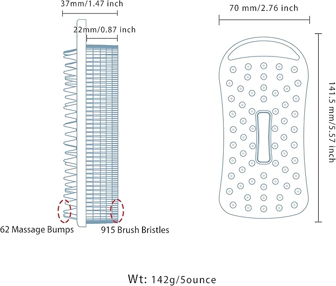 2 PC Silicone Body Scrubber, 2 in 1 Exfoliating Shower Bath Scrubber, Soft Silicone Loofah for Sensitive Skin, Shower Hair Scalp Massager, Easy to Clean, Lather Well (Black&Pink)