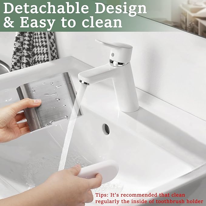 Chintu Toothbrush Holders for Bathrooms, Kids Electric Tooth Brush Holder and Toothpaste Holder for Bathroom Accessories Organizer