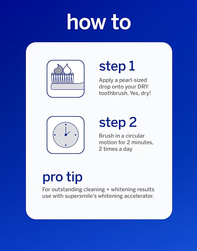 Supersmile Professional Whitening Toothpaste w/ Fluoride - Removes Stains & Whitens Teeth 6 Shades - Enamel Strengthening - No Sensitivity - Travel Size (Original Mint, 1.4 Oz)