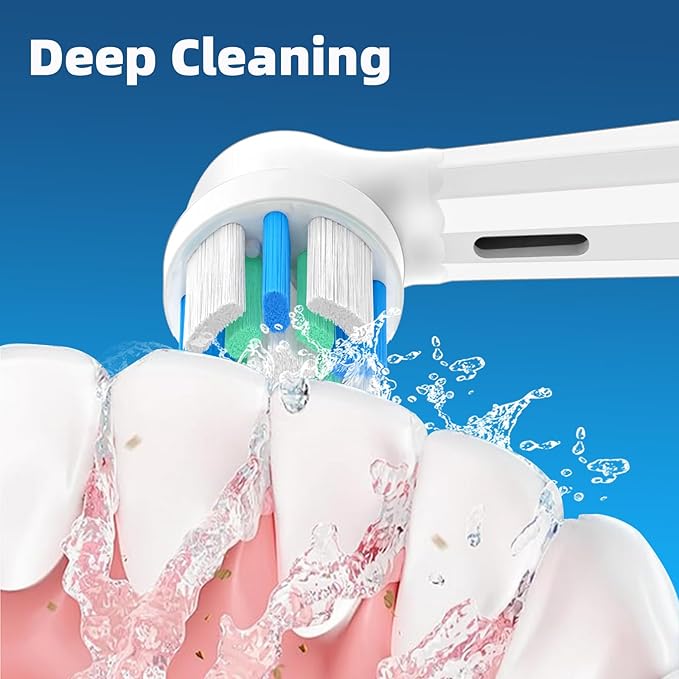 iO Replacement Heads Compatible with Oral B iO, for Oral B iO 2/3/4/5/6/7/8/9/10 Series Electric Toothbrushes, Medium Softness for Protect Teeth and Gums, 6 White