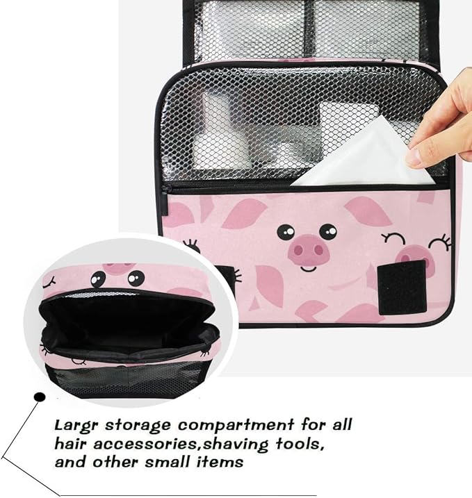senya Hanging Travel Toiletry Bag Kit Makeup Case Cosmetics Organizer for Men Women