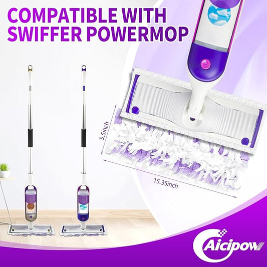 25 Count Disposable Pads for Swiffer Power Mop,Replacement for Swiffer Mopping Pads Refills Compatible with Swiffer Power Mop Pads,Multi-Surface Safe on All Finished Floors Cleaning
