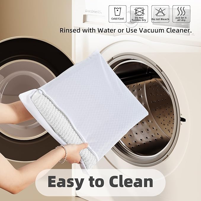 Large Bathroom Rugs Non Slip Washable Bath Rugs Super Absorbent Bathroom Rug Thin Quick Dry Low Pile Bath Mats, White 36"x48"