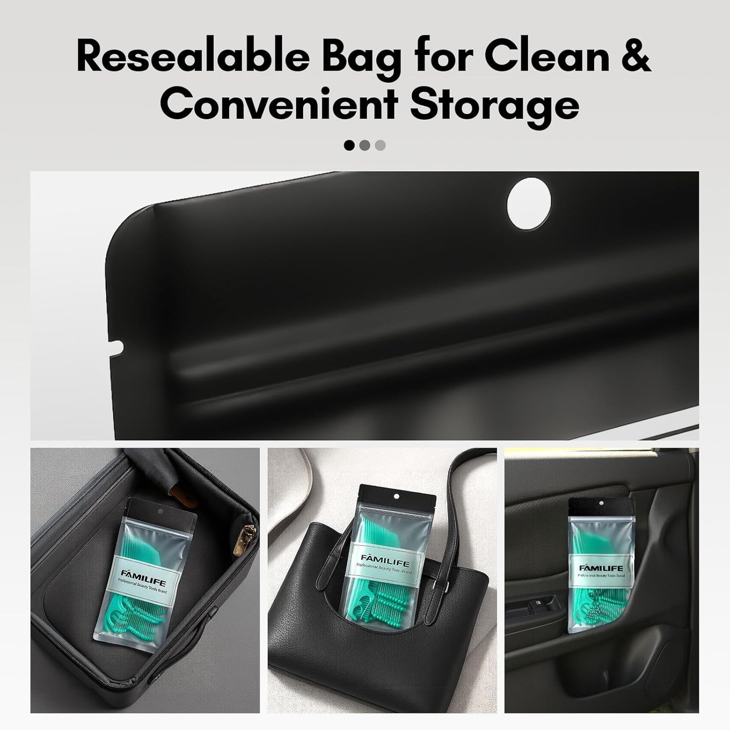 FAMILIFE Floss Picks 75 Count Mint Flavor, Dental Floss Picks for Adults & Kids, Strong Thread Flossers & Tooth Picks Flossers for Daily Oral Care Travel Floss Bag