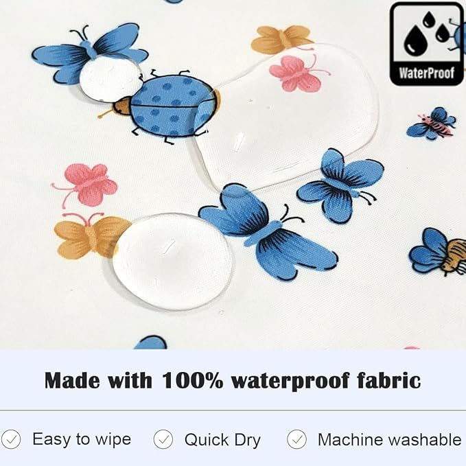 Full Coverage Waterproof Feeding Bib for Toddlers – Extra Long Apron Bib for Mealtime, Self-Feeding, High Chairn