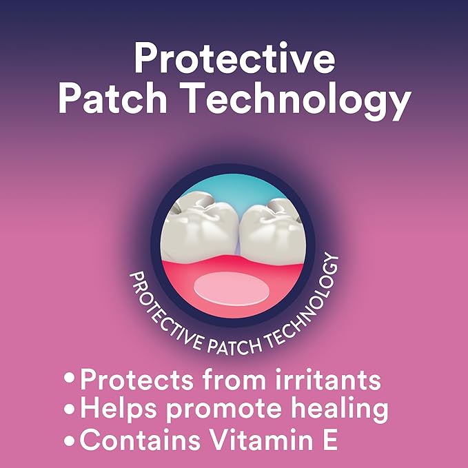 DenTek Canker Relief Patches for Canker Sore Pain Relief, Helps Relieve Soreness from Braces & Oral Wounds, 6 Count